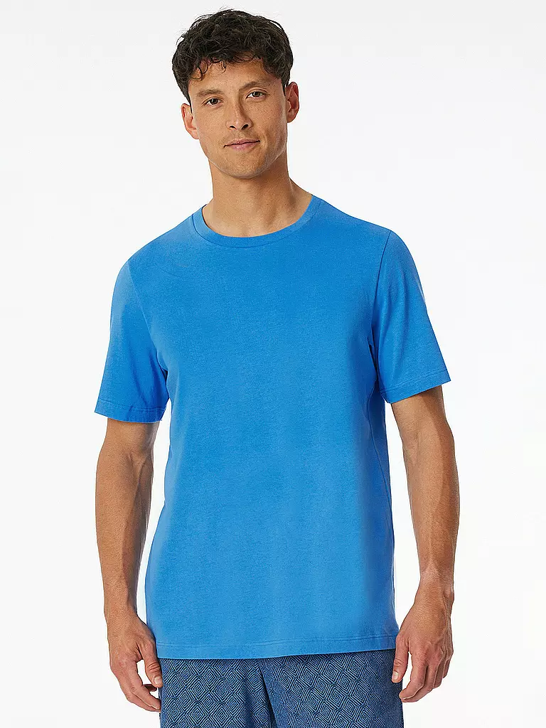 SCHIESSER | Maglietta da pigiama | Blu
