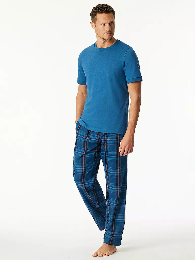SCHIESSER | Maglietta Loungewear | Blu