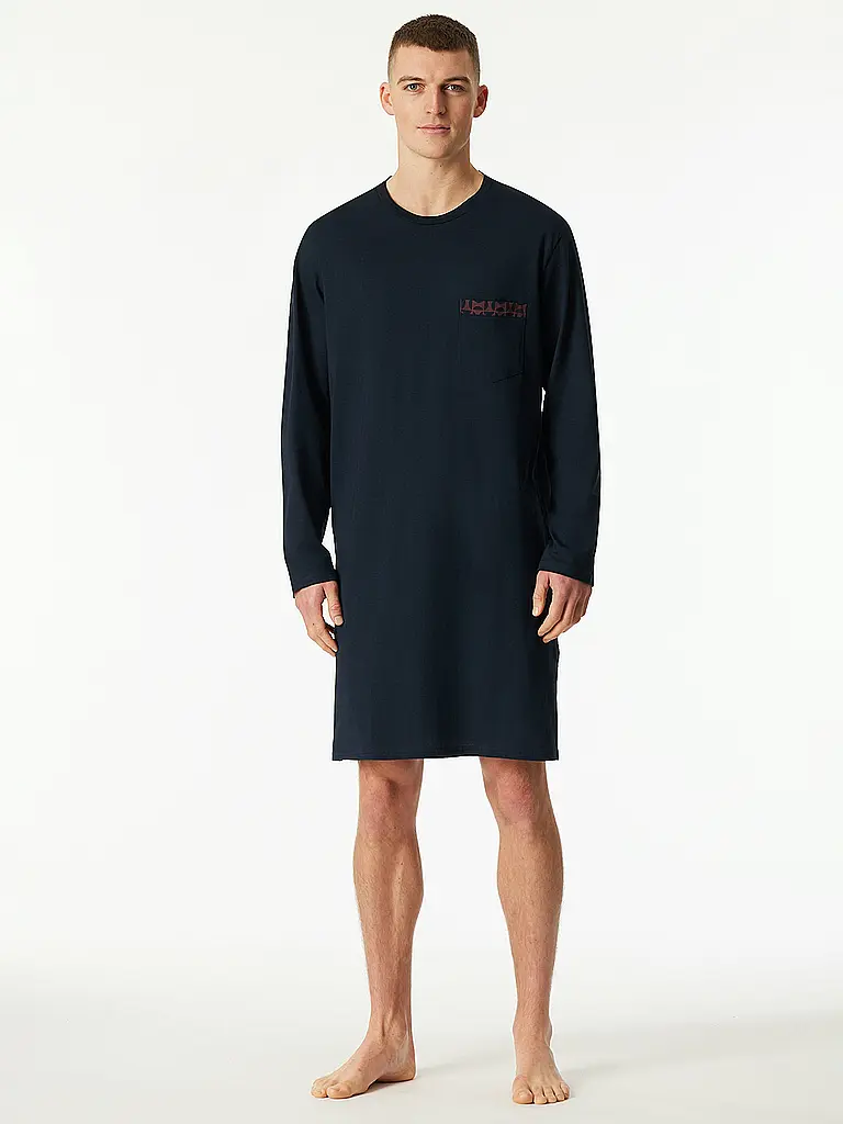 SCHIESSER | Nachthemd - Sleepshirt | Blu
