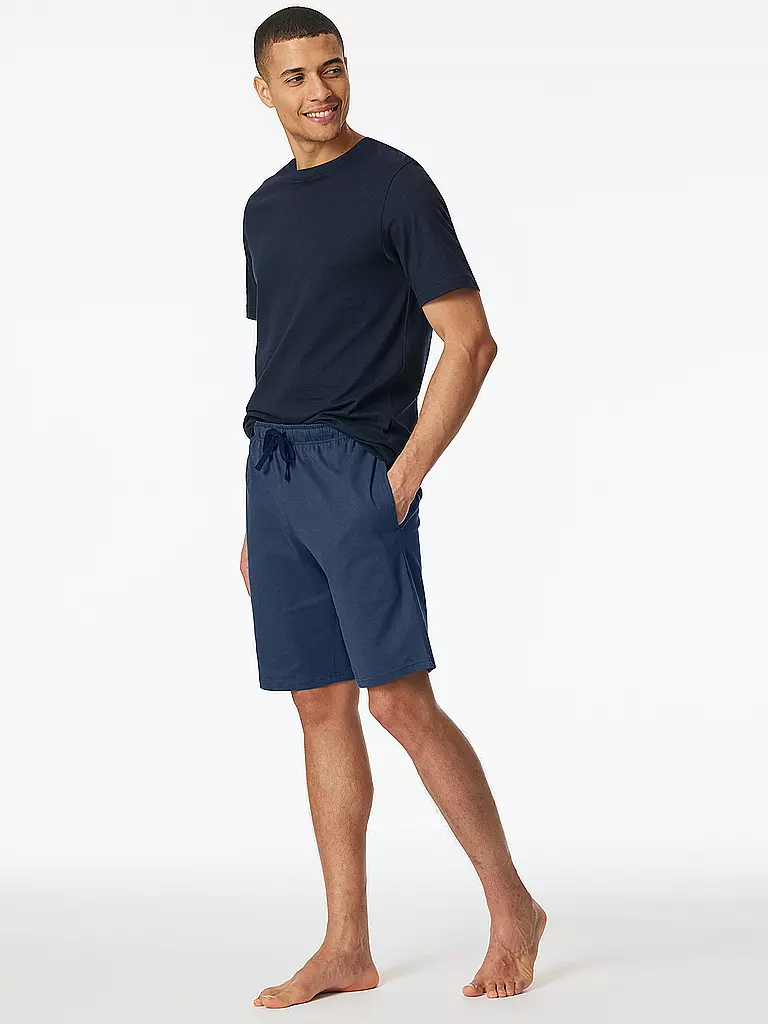 SCHIESSER | Pantaloncini da pigiama MIX + RELAX | Blu