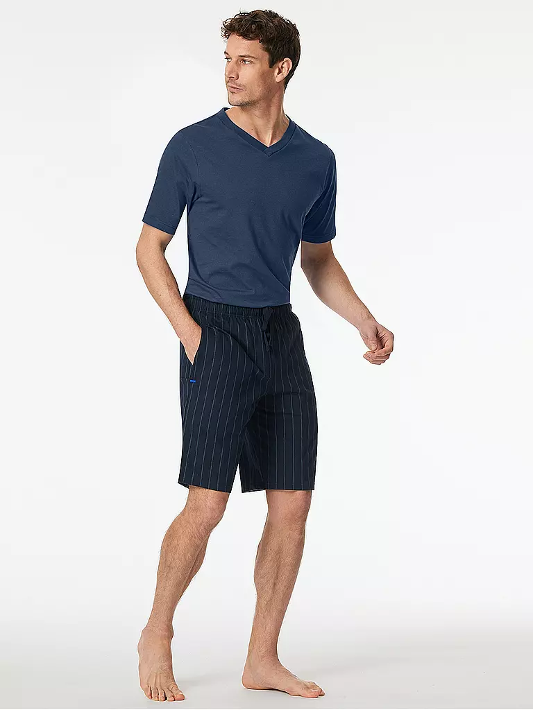 SCHIESSER | Pantaloncini da pigiama MIX + RELAX | Blu