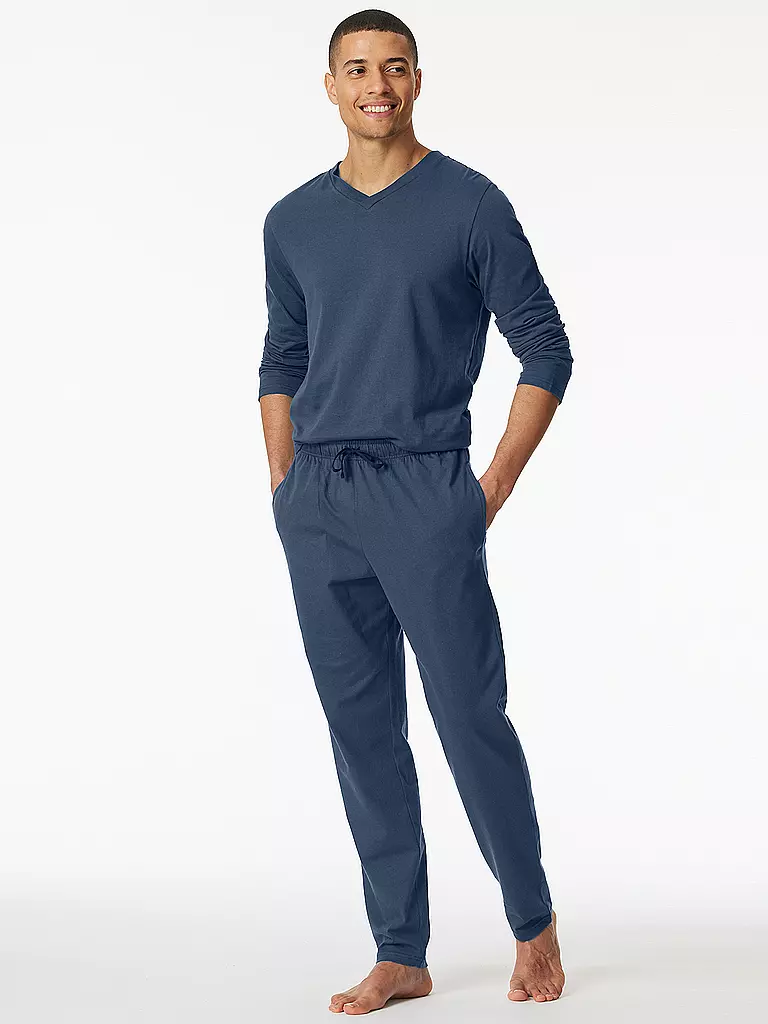 SCHIESSER | Pantaloni da pigiama MIX + RELAX | Blu