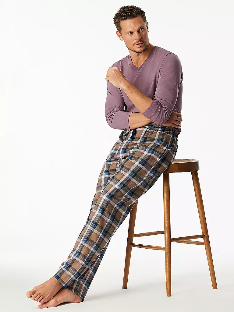 SCHIESSER | Pantaloni da pigiama | Blu scuro