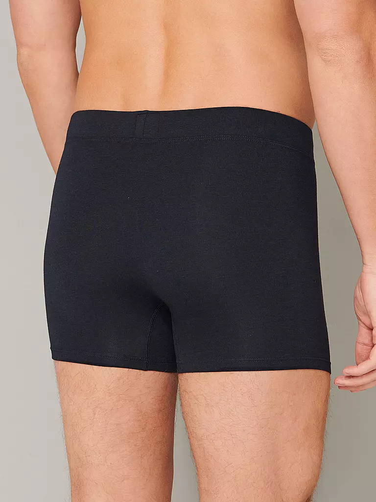 SCHIESSER | Pants "Long Life Soft" (blu-nero) | 