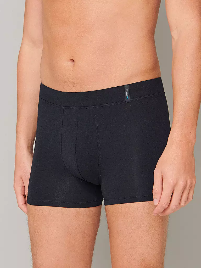 SCHIESSER | Pants "Long Life Soft" (blu-nero) | 