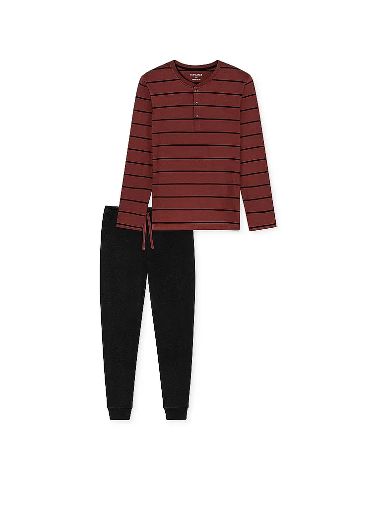 SCHIESSER | Pigiama | Rosso scuro