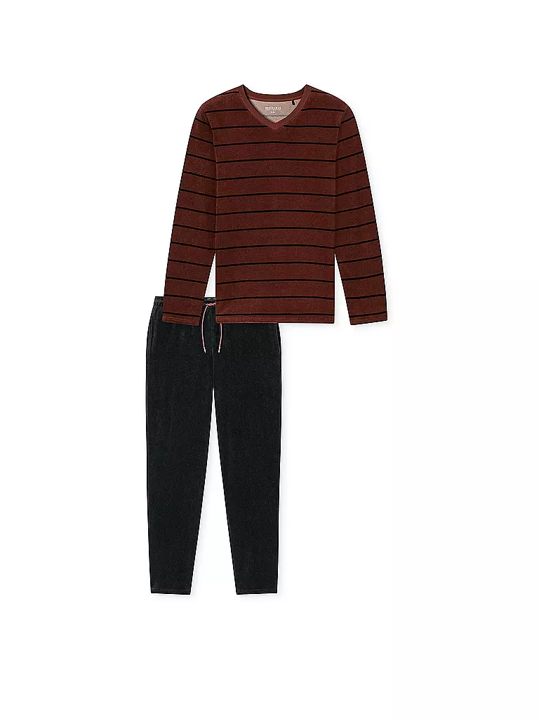 SCHIESSER | Pigiama | Rosso scuro