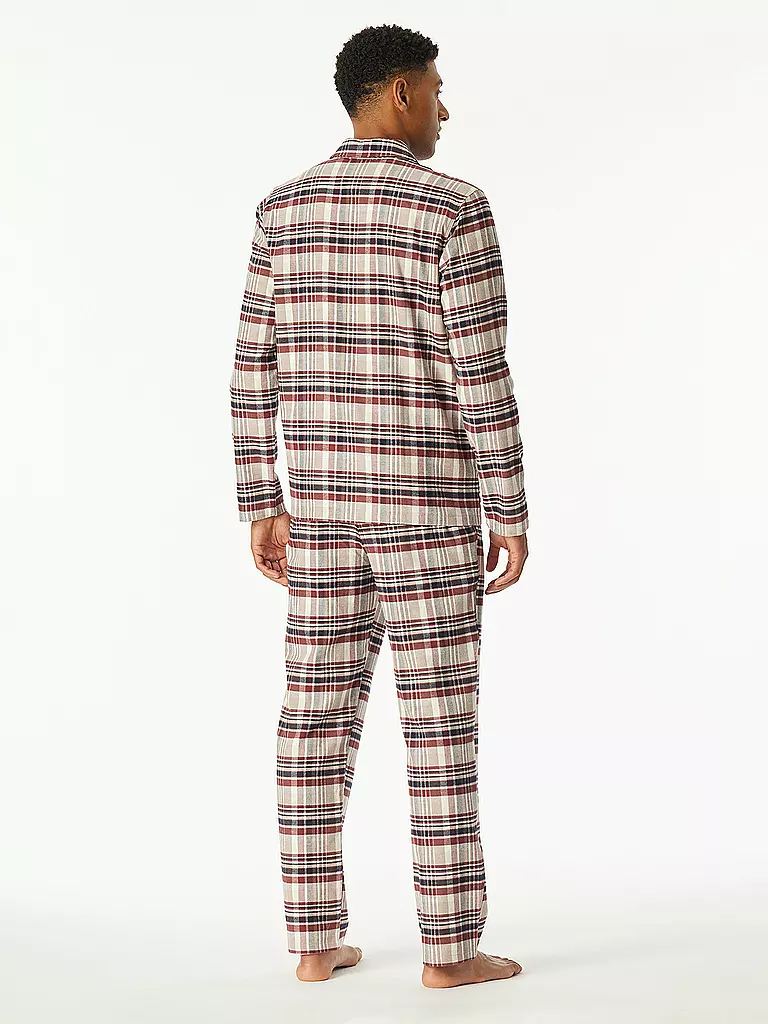 SCHIESSER | Pyjama  | Rosso scuro