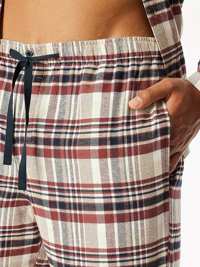 SCHIESSER | Pyjama  | Rosso scuro