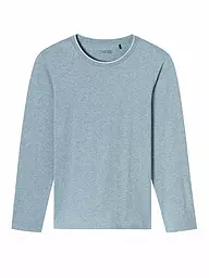 SCHIESSER | Pyjama Langarmshirt | Blu chiaro