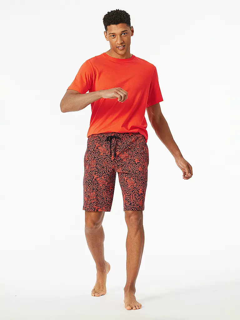 SCHIESSER | Pyjama Shorts MIX + RELAX | Arancione