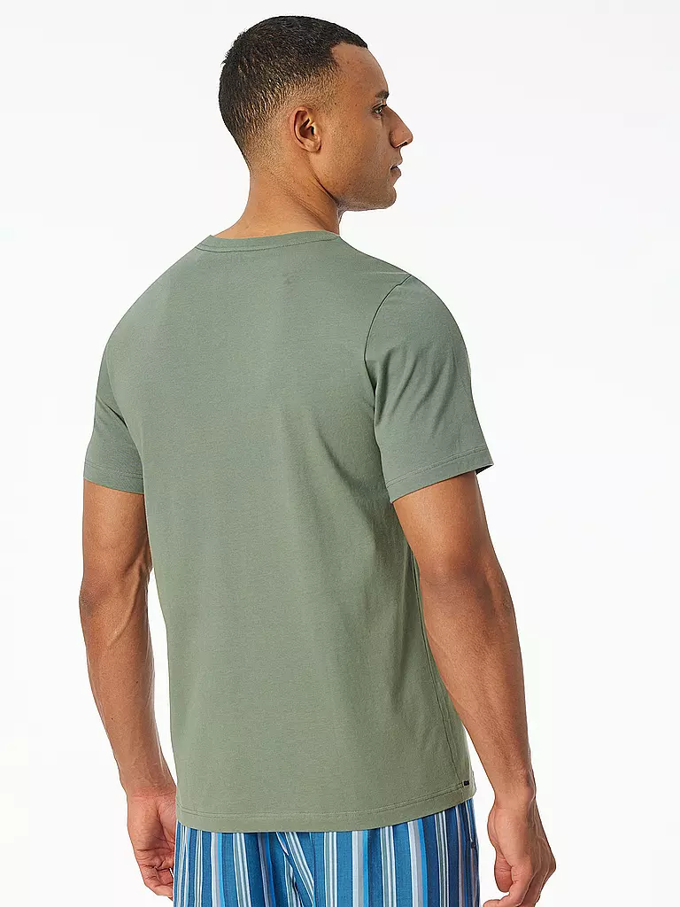 SCHIESSER | Pyjama T-Shirt MIX + RELAX | Oliva
