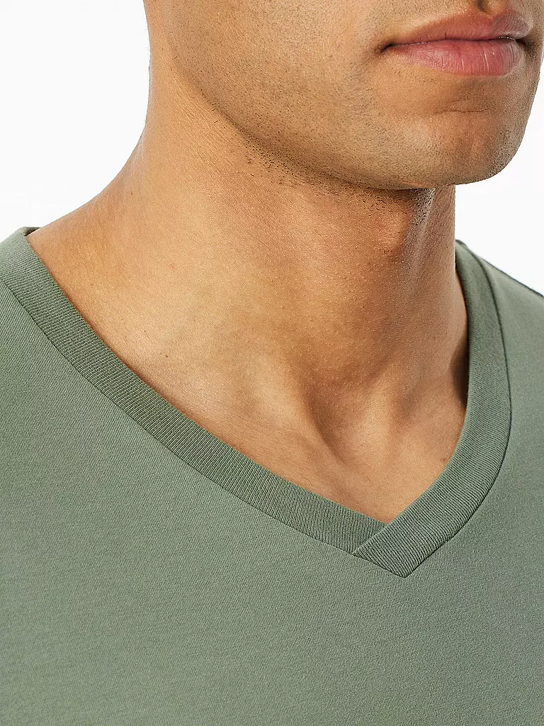 SCHIESSER | Pyjama T-Shirt MIX + RELAX | Oliva