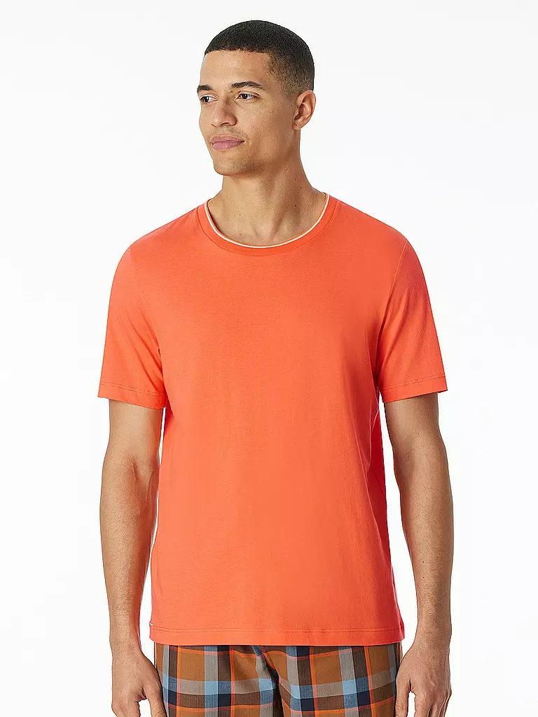 SCHIESSER | Pyjama T-Shirt | Arancione