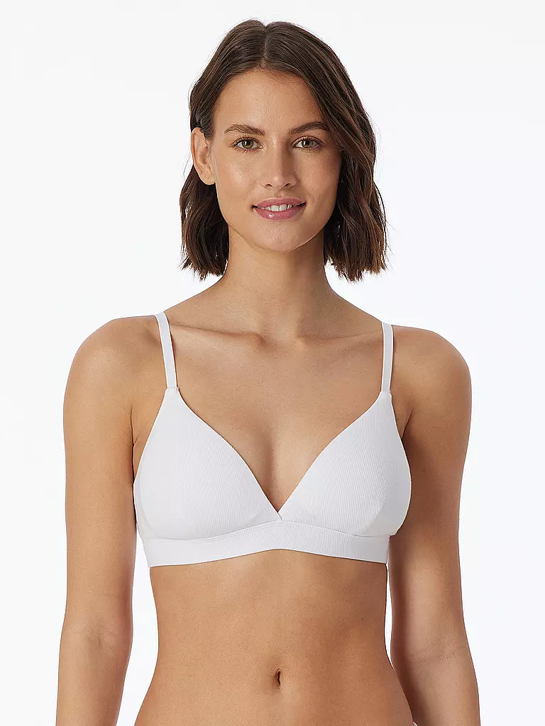 SCHIESSER | Reggiseno bianco con imbottiture rimovibili | 