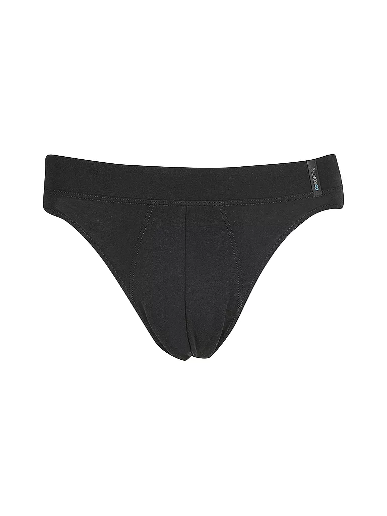 SCHIESSER | Slip "Long Life Soft" (Blauschwarz) | Blu
