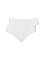 SCHIESSER | Slip Tai "Cotton Essentials" confezione da 2 (Bianco) | Bianco