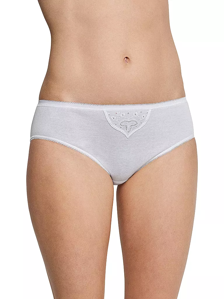 SCHIESSER | Slip Tai "Cotton Essentials" confezione da 2 (Bianco) | 