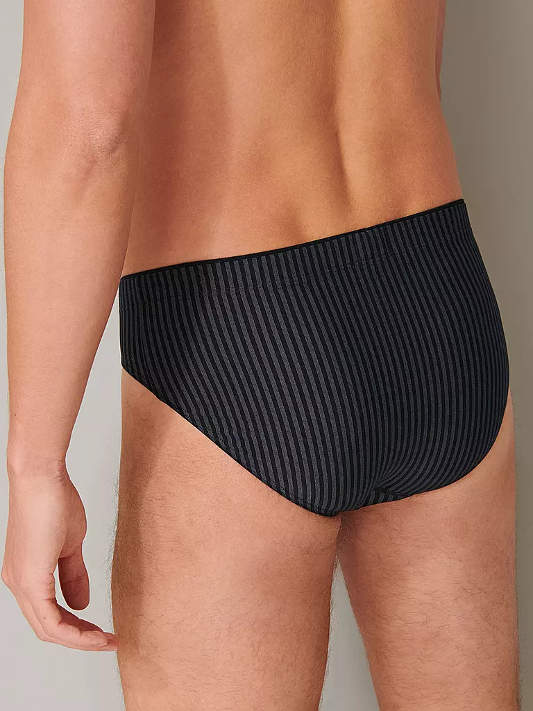 SCHIESSER | Supermini-slip "Long Life" blu nero | 