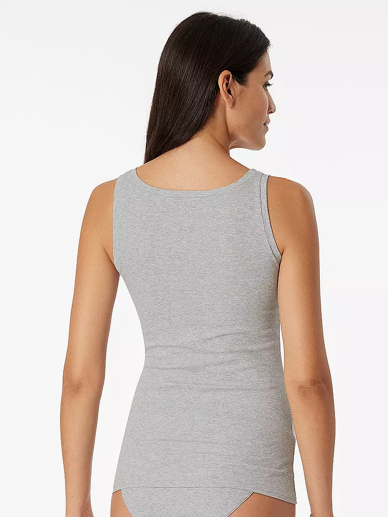 SCHIESSER | Top - Canottiera grigio mélange | Grigio chiaro