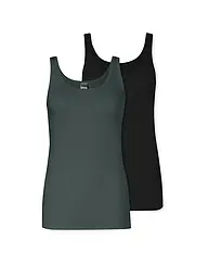 SCHIESSER | Top confezione da 2 | Verde