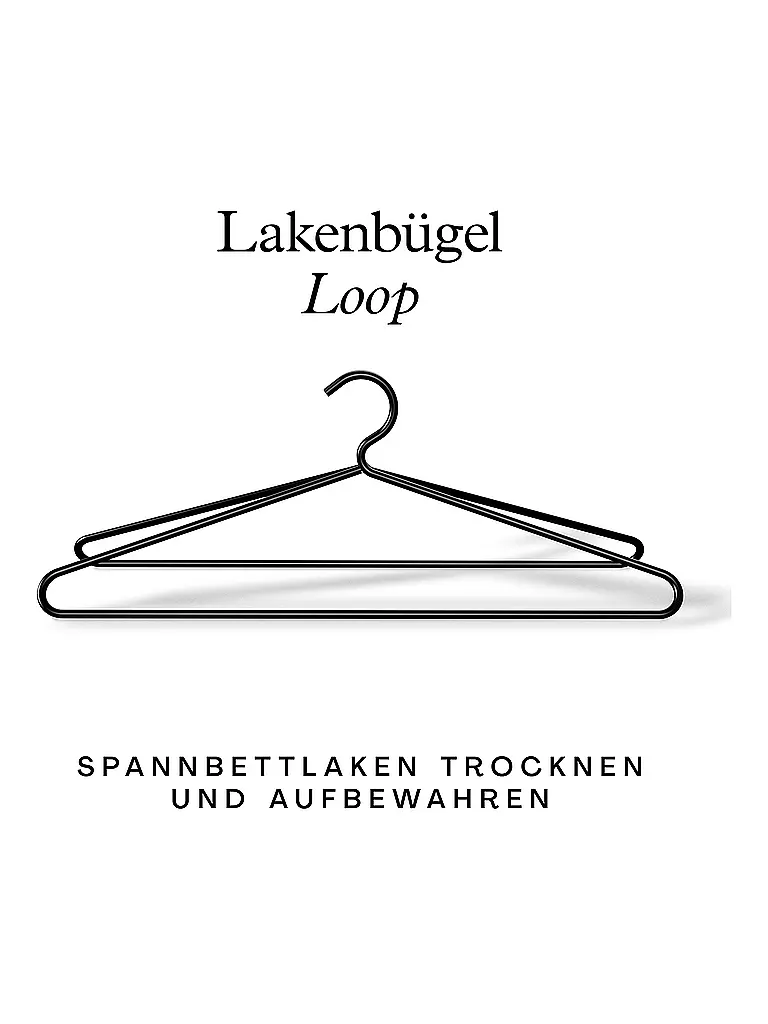 SCHLAFGUT | Appendiabiancheria LOOP 45,5 cm Nero |