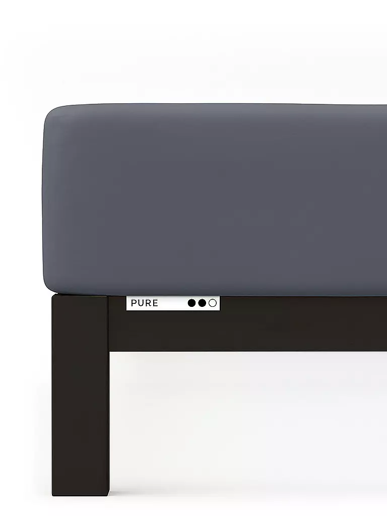 SCHLAFGUT | Lenzuolo con angoli in jersey PURE 120x200cm Grigio Profondo N | 