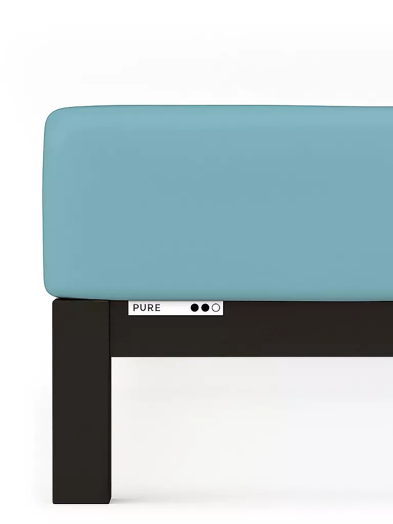 SCHLAFGUT | Lenzuolo con angoli in jersey PURE 120x200cm Petrol Mid M | 