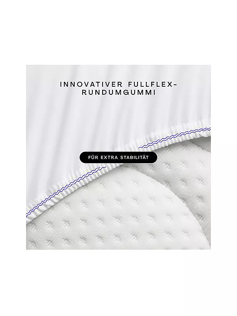 SCHLAFGUT | Lenzuolo con angoli in jersey PURE 140x200cm Full White L | 