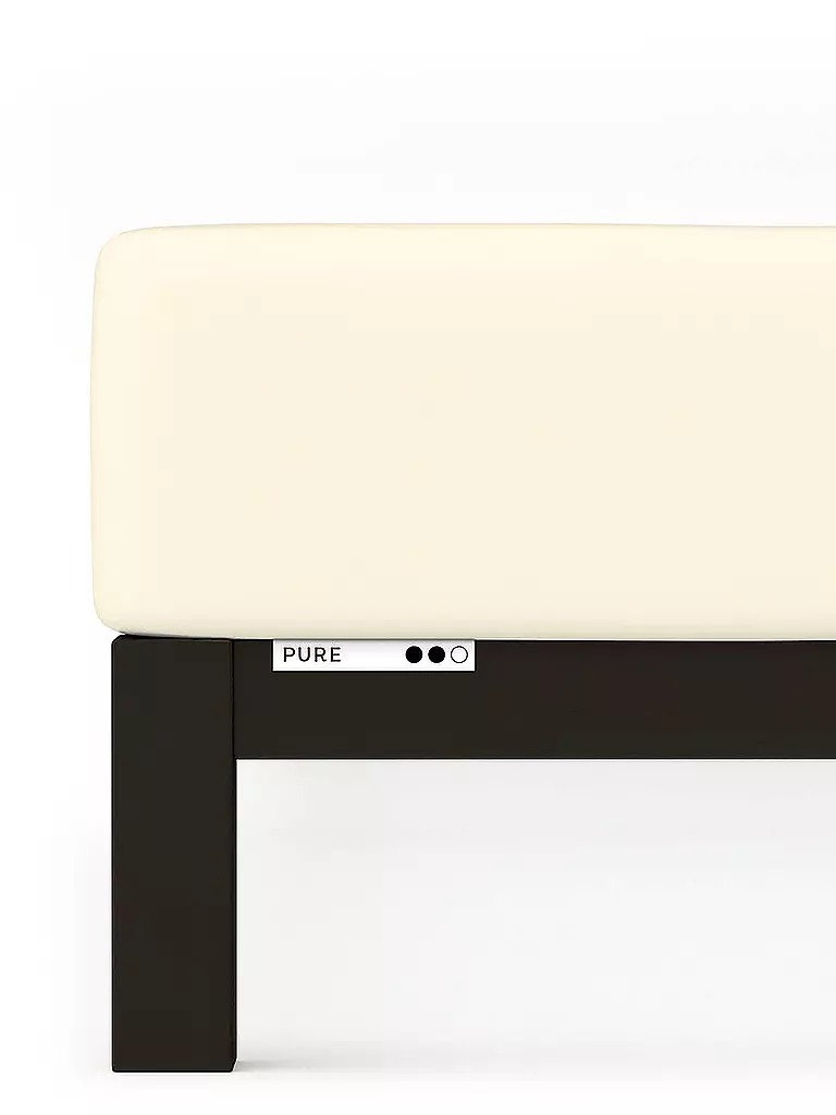 SCHLAFGUT | Lenzuolo con angoli in jersey PURE 90x200cm Giallo Chiaro S | Giallo