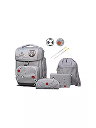 SCHNEIDERS | Schultaschen Set Ergolite 9tlg Lim-Sport Star-Anna Mari | Grigio