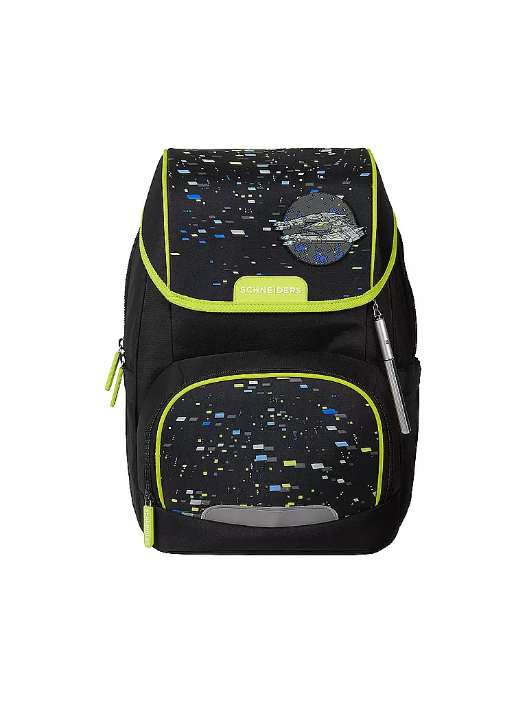 SCHNEIDERS | Set di zaini scolastici Ergojet 6 pz. Spaceship | Nero