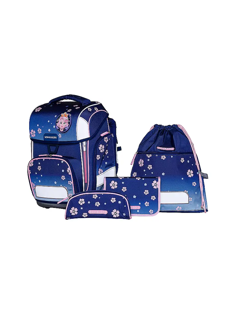 SCHNEIDERS | Set di zaini scolastici Ergolite 9 pz Blue Bloom | Blu