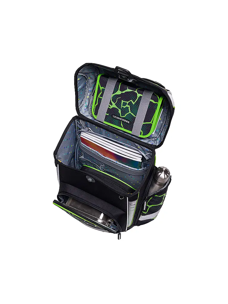 SCHNEIDERS | Set di zaini scolastici Ergolite 9 pz Crash | Nero