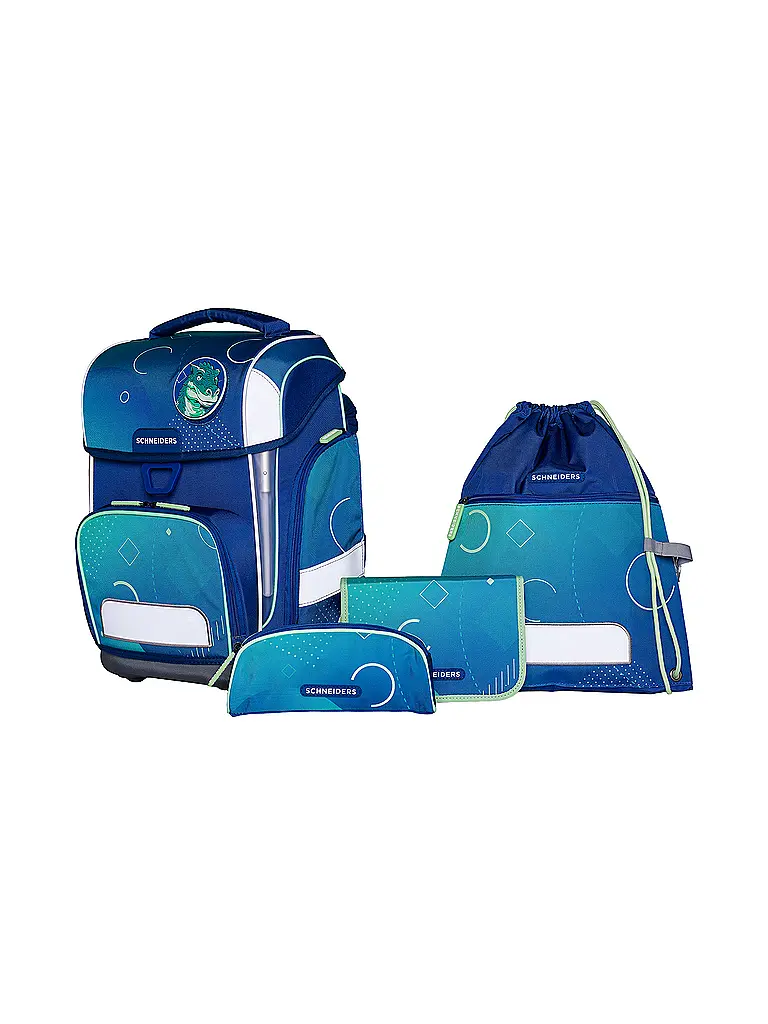 SCHNEIDERS | Set di zaini scolastici Ergolite 9 pz Geo Motion | Blu