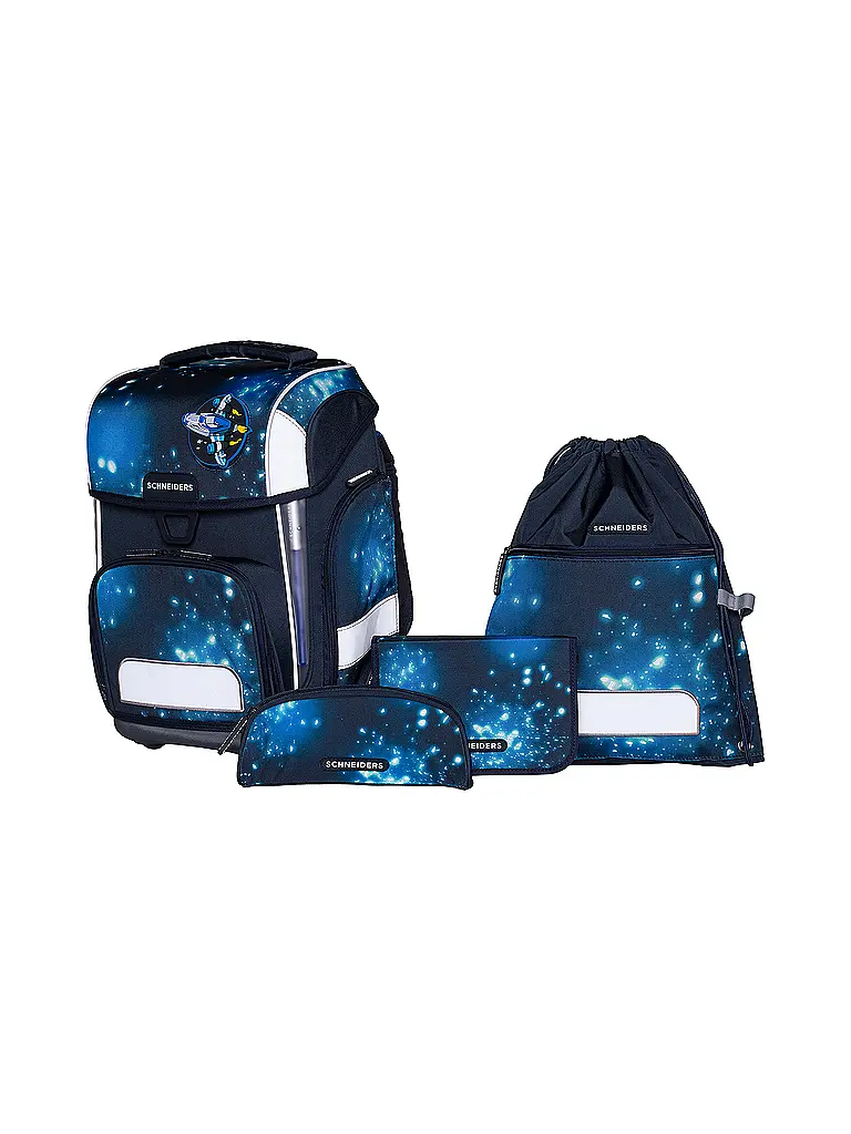 SCHNEIDERS | Set di zaini scolastici Ergolite 9 pz. Anna Maria Damm Deep Cosmos | Blu scuro