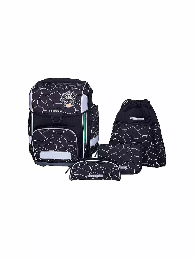 SCHNEIDERS | Set di zaini scolastici Ergolite 9 pz. Dark Hunter | Grigio