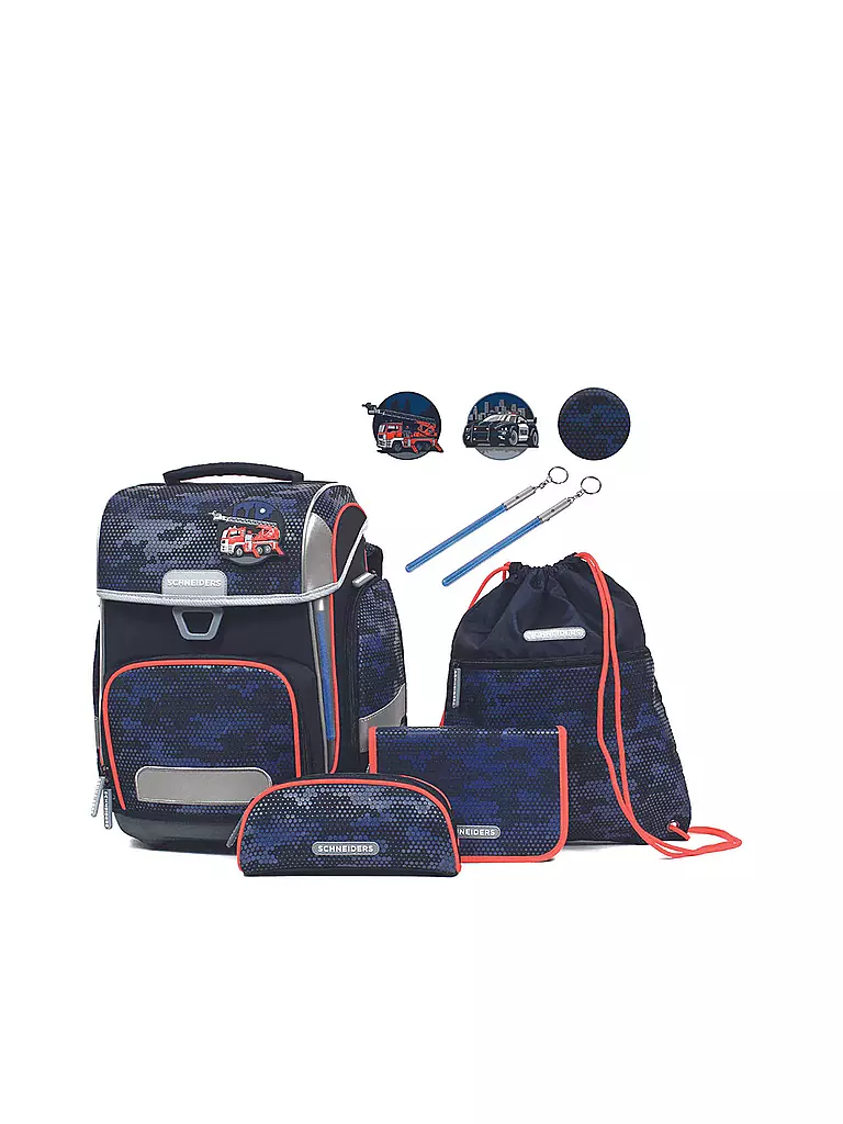 SCHNEIDERS | Set di zaini scolastici Ergolite 9 pz. Dusk Force | Blu scuro