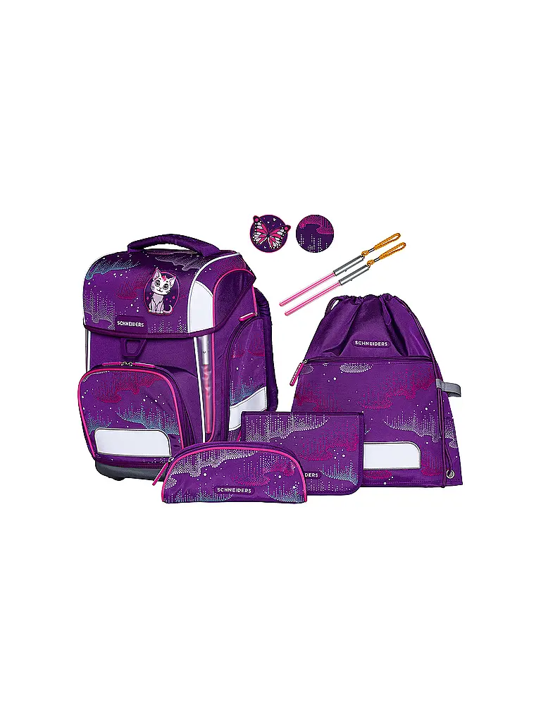 SCHNEIDERS | Set di zaini scolastici Ergolite 9 pz. Wavy Dots | Bacca