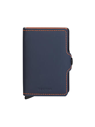 SECRID | Twinwallet MATTE blu notte-arancione