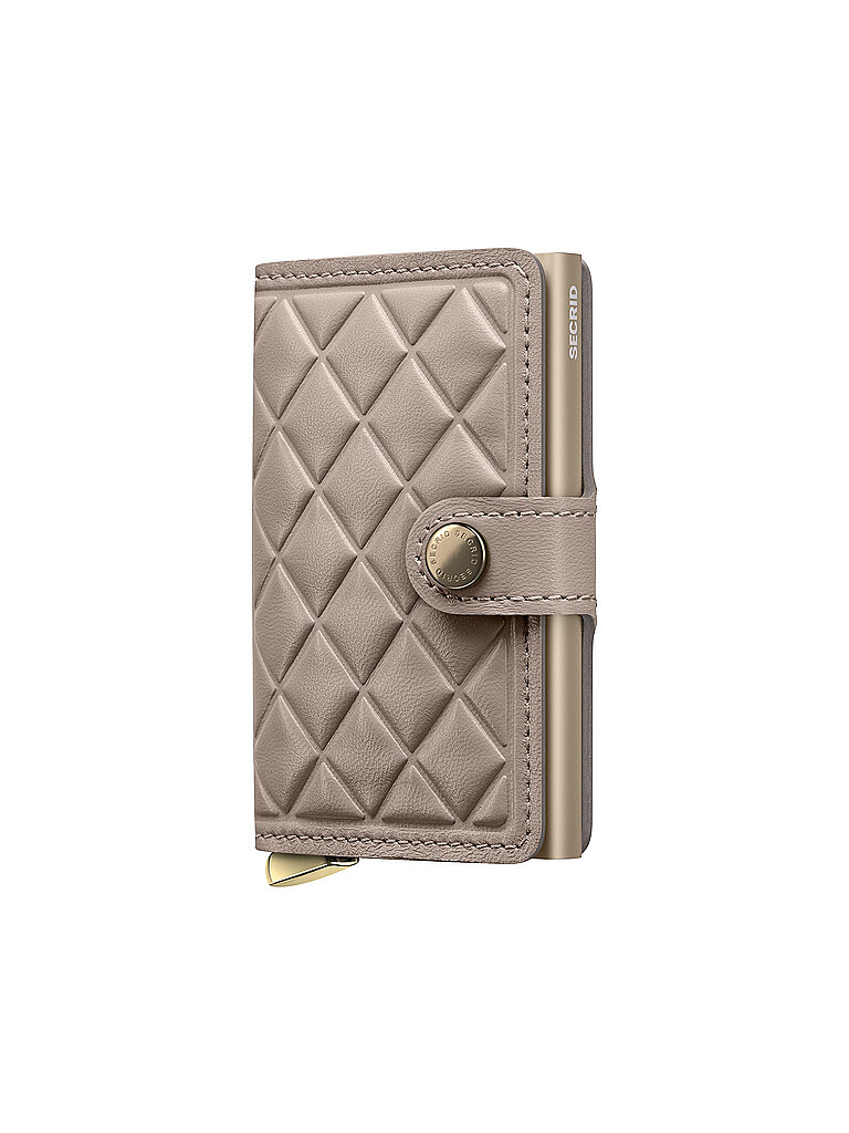 Geldbörse - Miniwallet Premium Emboss Diamond chalk crema