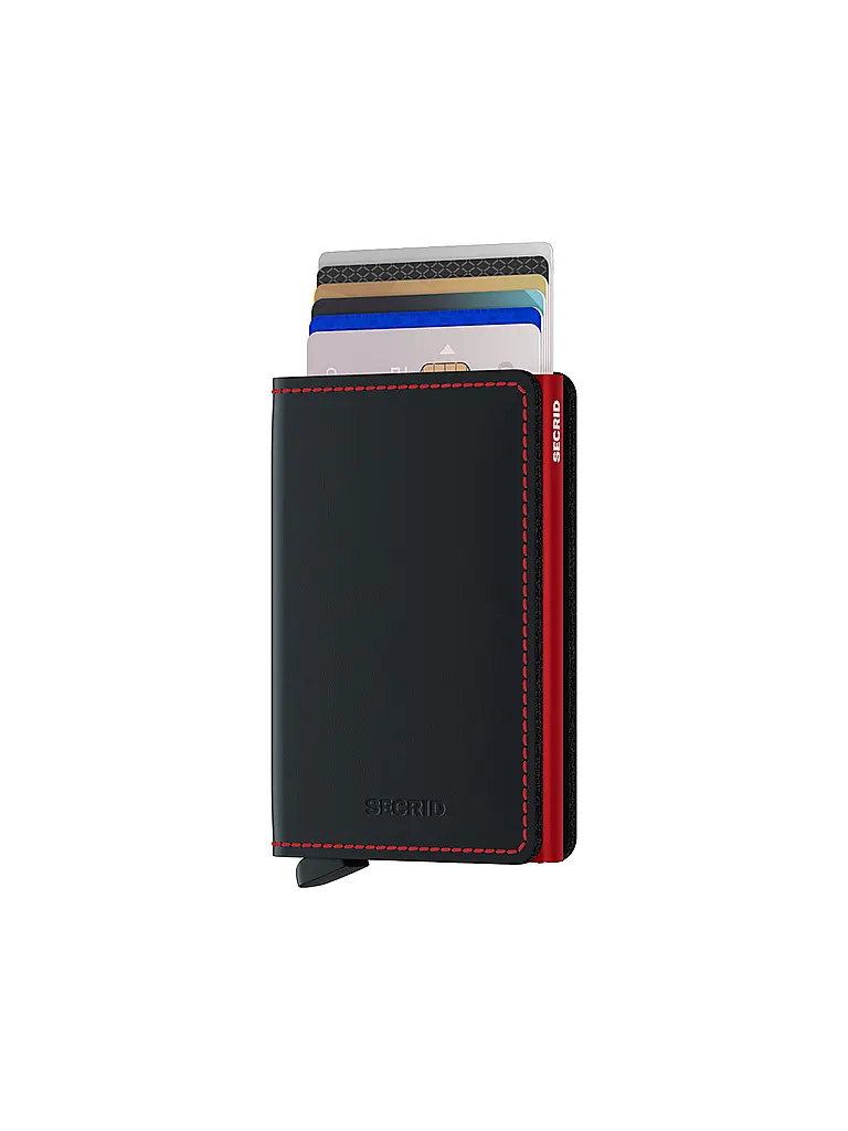 SECRID | Geldbörse - Slimwallet black & red | Nero