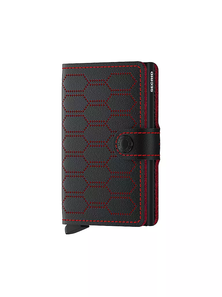 SECRID | Portafoglio - Miniwallet Fuel Perforated Nero Rosso | Nero