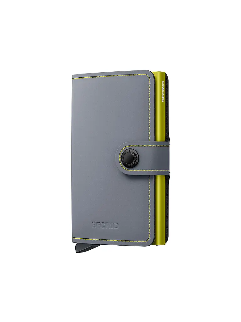 SECRID | Portafoglio - Miniwallet Matte Mini Grey&Lime | Grigio