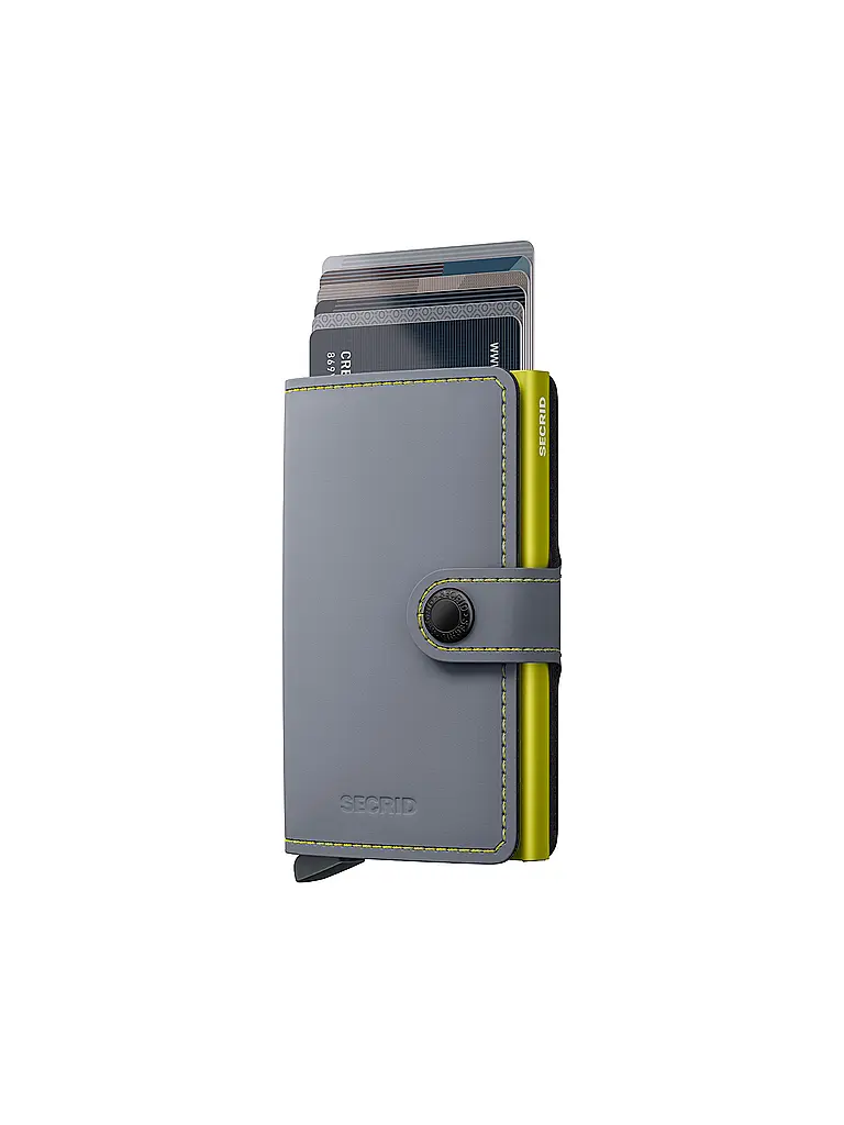 SECRID | Portafoglio - Miniwallet Matte Mini Grey&Lime |