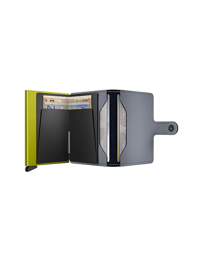SECRID | Portafoglio - Miniwallet Matte Mini Grey&Lime |
