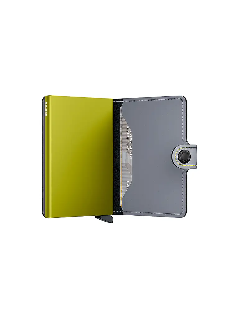 SECRID | Portafoglio - Miniwallet Matte Mini Grey&Lime |