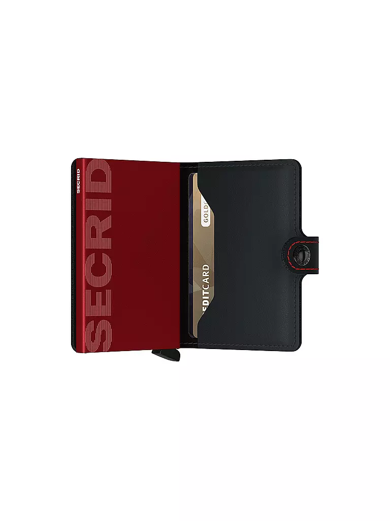 SECRID | Portafoglio - Miniwallet Matte mini Nero/Rosso | 