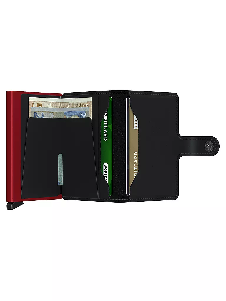 SECRID | Portafoglio - Miniwallet Matte mini Nero/Rosso | 