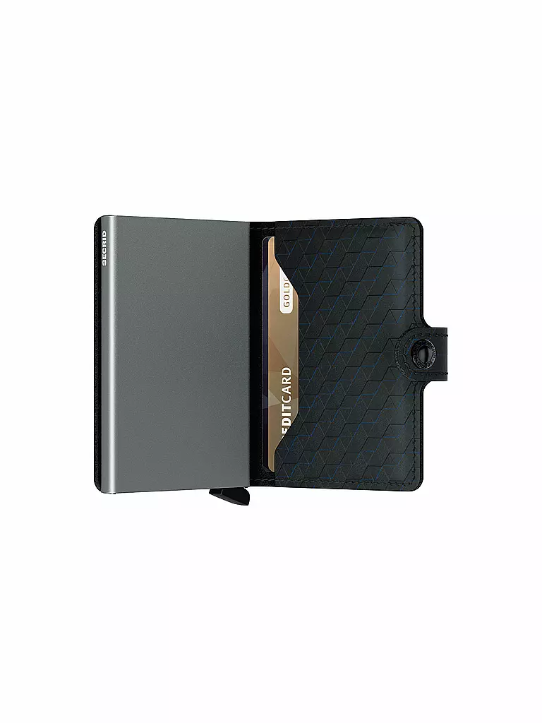 SECRID | Portafoglio - Miniwallet Optical Mini Black Titanium | 